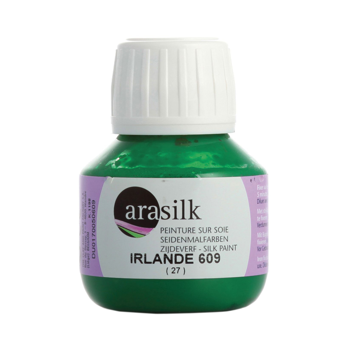 фото Краска для шелка h dupont arasilk, du0170050, 50 мл (609 ирландский зеленый)