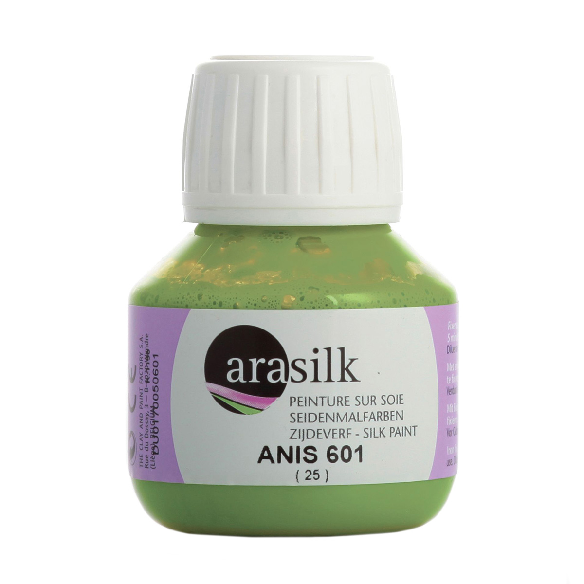 Краска для шелка H Dupont Arasilk, DU0170050, 50 мл (601 лайм)