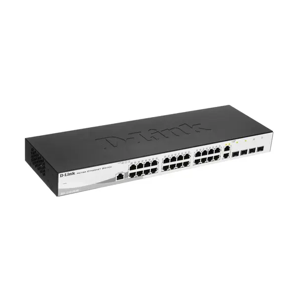 

Коммутатор D-Link DES-1210-28/ME/B черный, DES-1210-28/ME/B