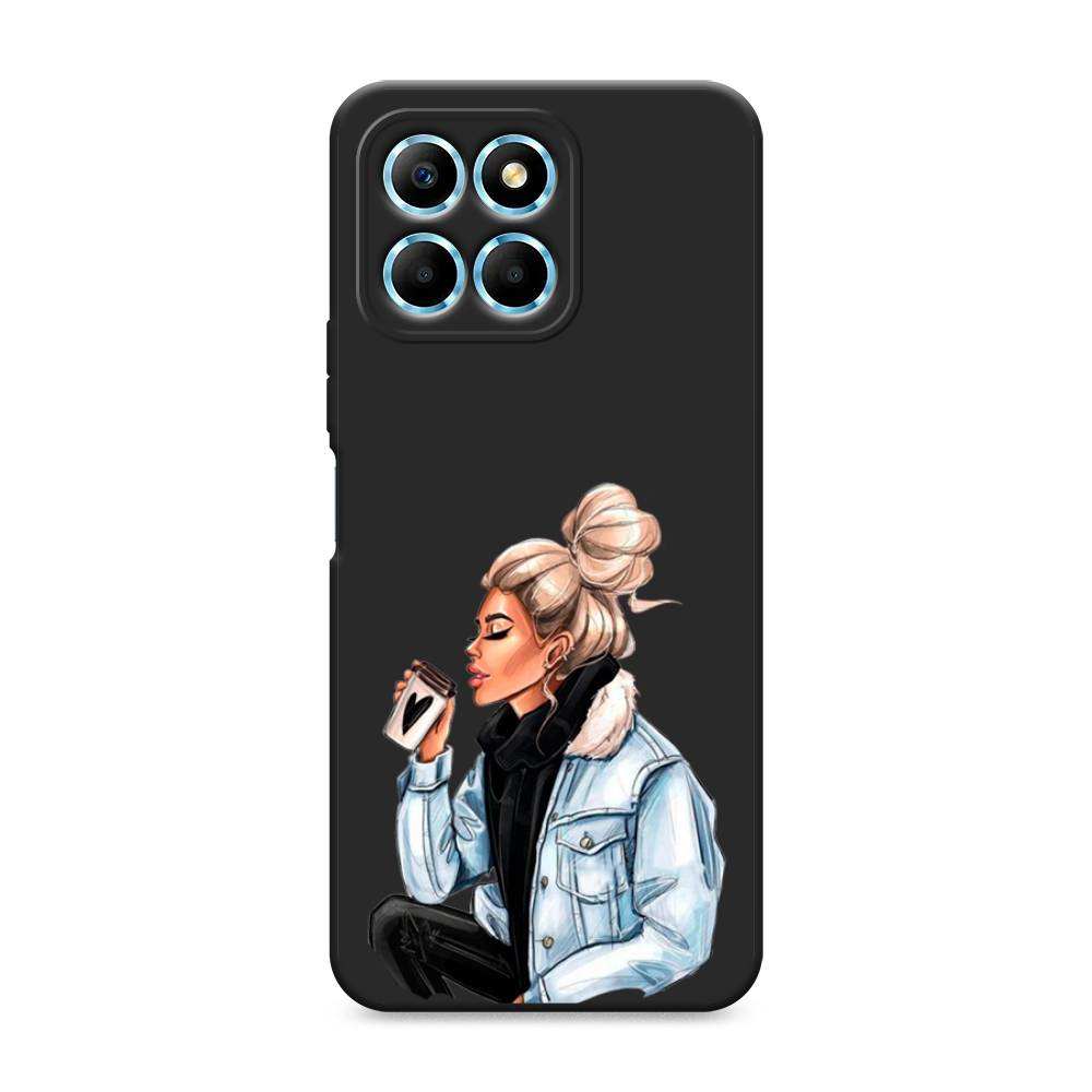 

Чехол Awog на Honor X6/X6s "Cute girl", Бежевый;черный;голубой, 6120252-1