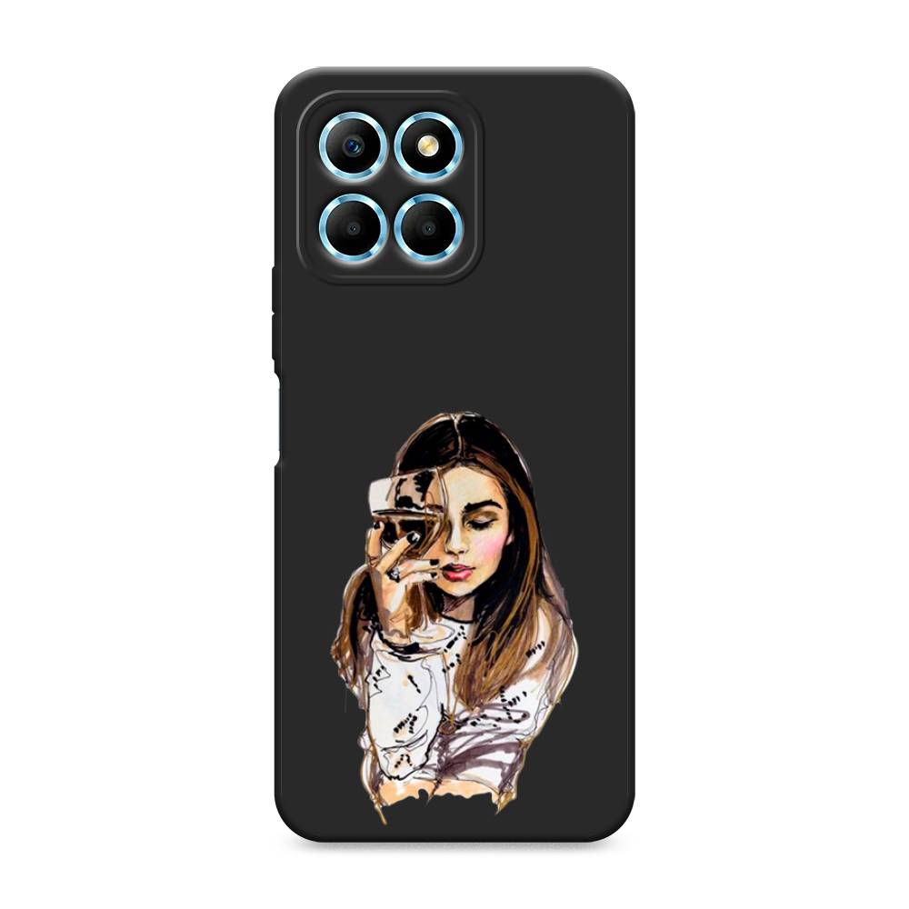 

Чехол Awog на Honor X6/X6s "Девушка с бокалом", Бежевый;коричневый;белый, 6120252-1