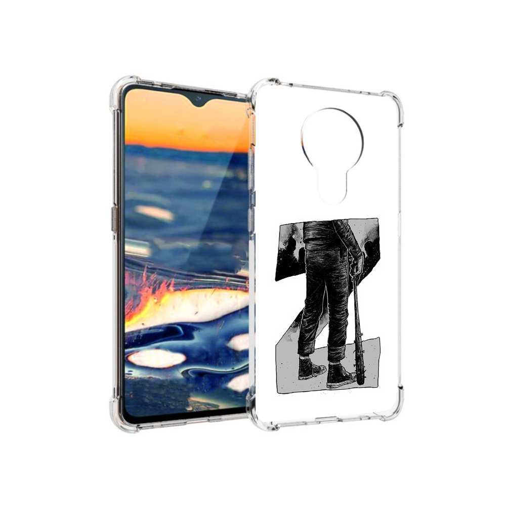 

Чехол MyPads Tocco для Nokia 5.3 воин черно белый (PT227052.106.265), Tocco