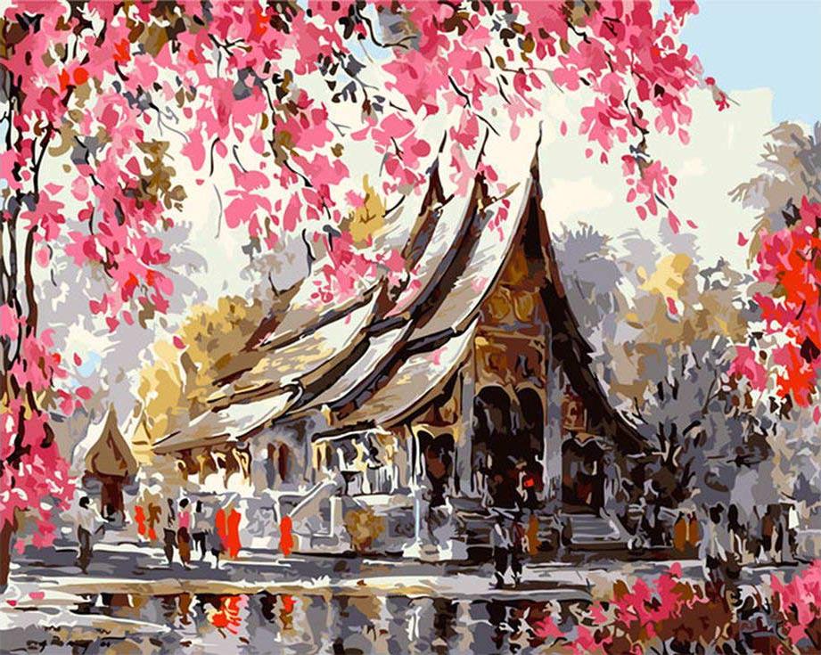 

Картина по номерам Paintboy Тайский храм, 40x50 см, Тайский храм