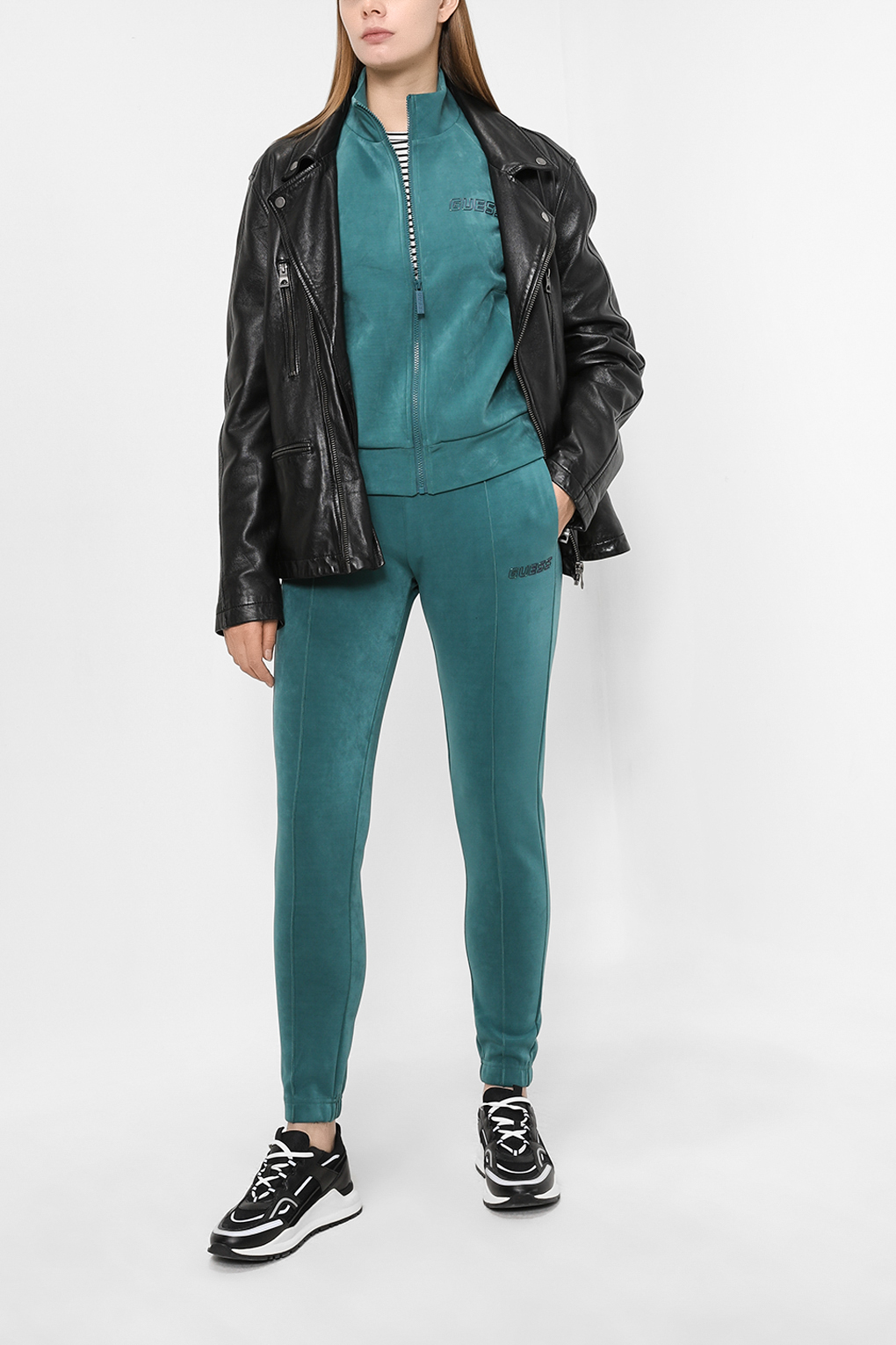 

Спортивные брюки женские Guess V2BB03 KBC00 бирюзовые XS, V2BB03 KBC00