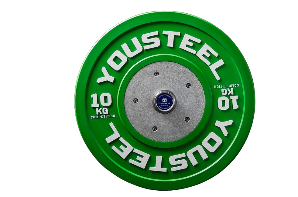 

Диски для штанги каучуковые Yousteel зеленый 10 кг, зеленый 10 кг