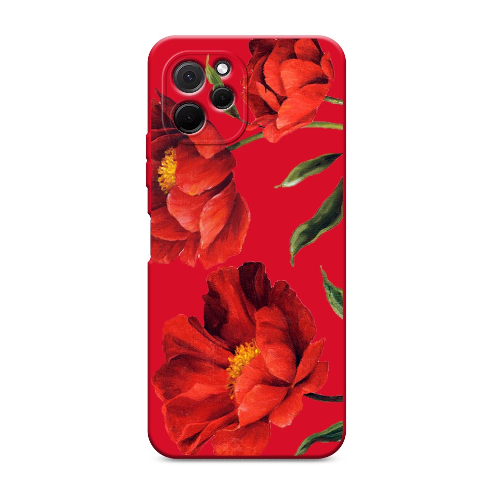 

Чехол Awog на HuaweI Nova Y61 "Красные маки", Красный, 6120053-1