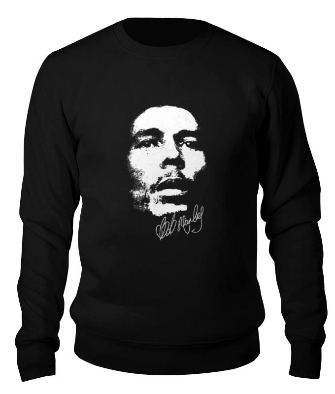 

Свитшот унисекс Printio Bob marley черный L, Bob marley