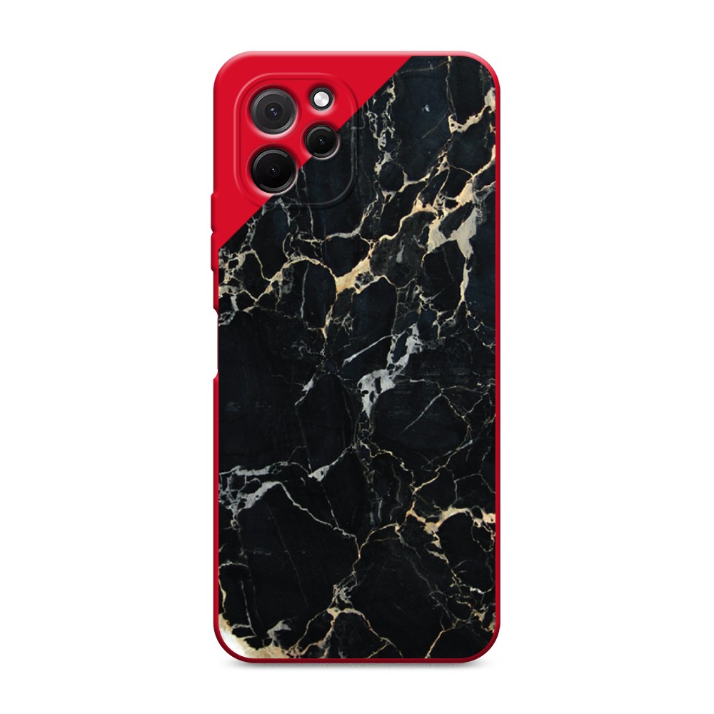 

Чехол Awog на HuaweI Nova Y61 "Черный мрамор уголок", Черный;золотистый, 6120053-1