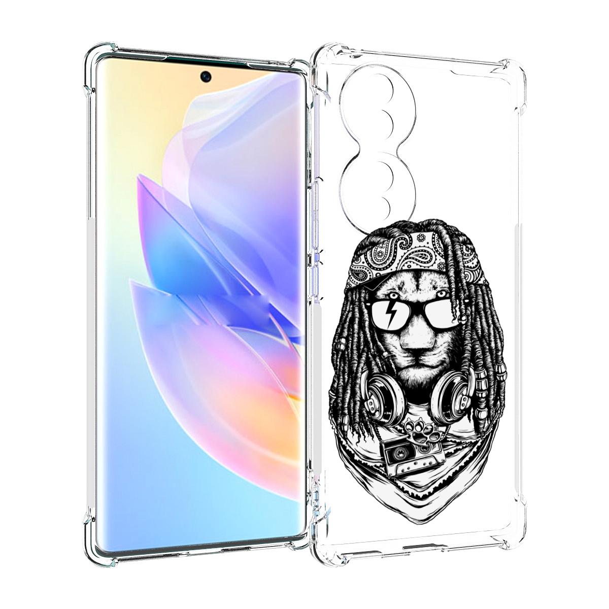 

Чехол MyPads дреды льва для Honor 70, Прозрачный, Tocco