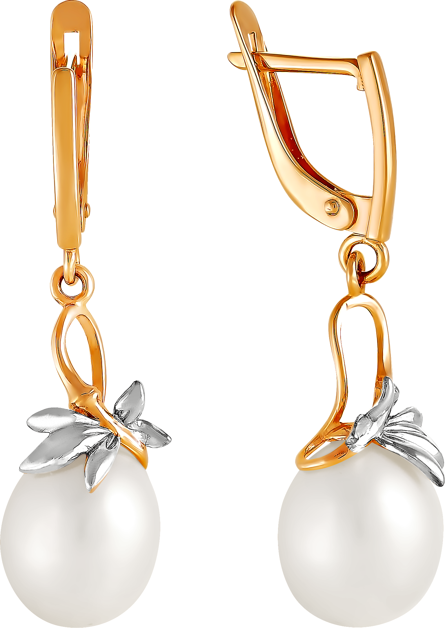 

Серьги женские из золота Примаэксклюзив 290-1-718Р, жемчуг, 290-1-718Р