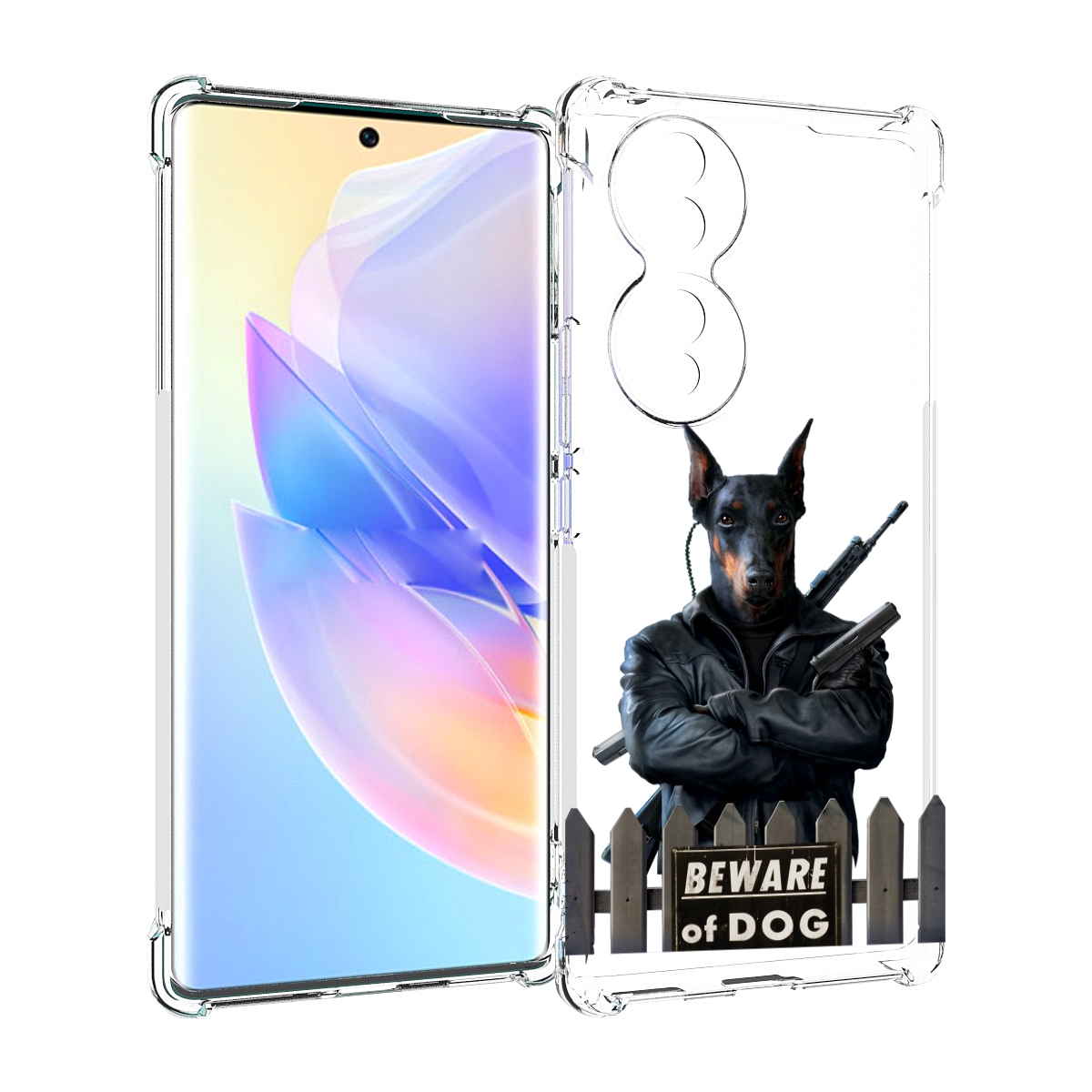 

Чехол MyPads доберман для Honor 70, Прозрачный, Tocco