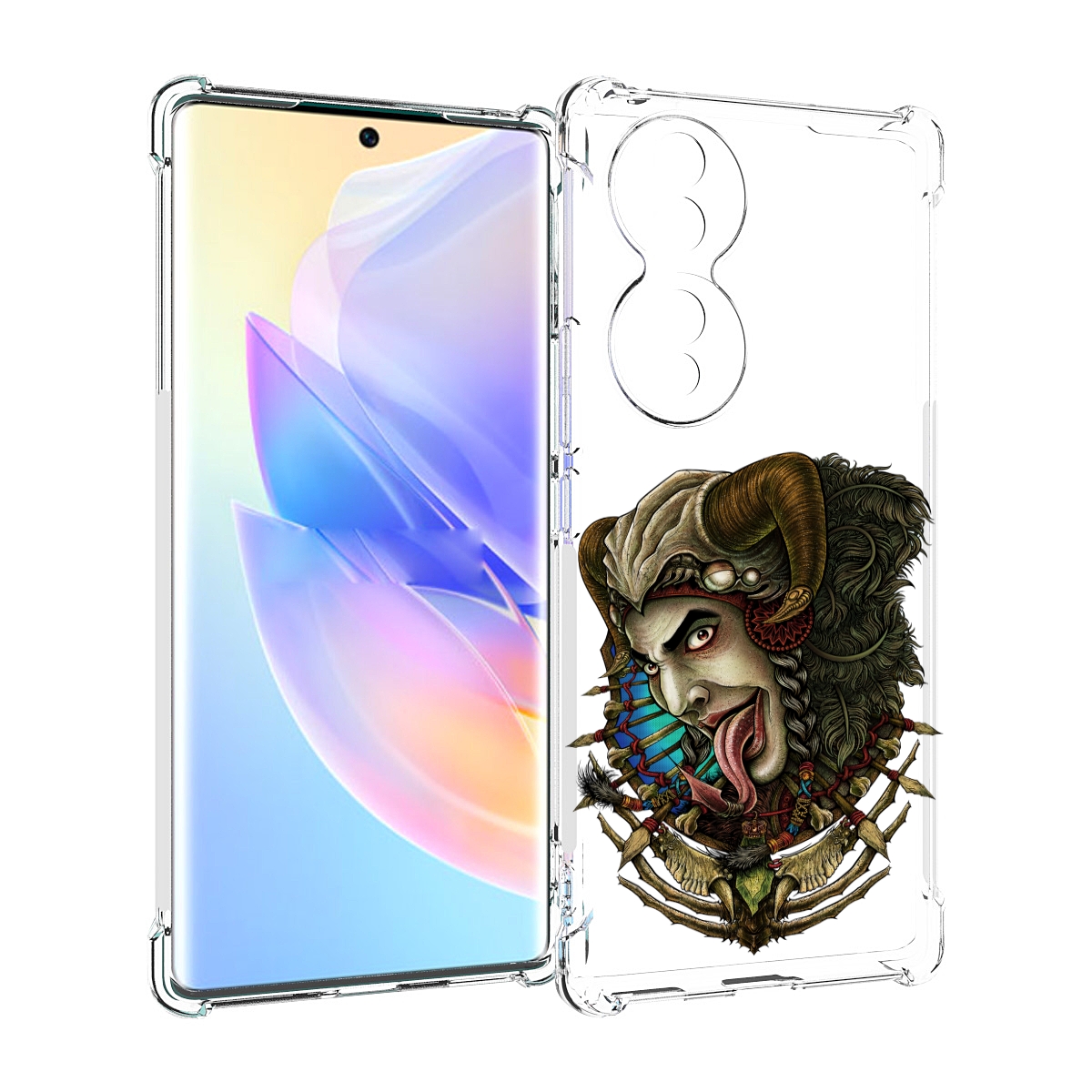 

Чехол MyPads длинный язык для Honor 70, Прозрачный, Tocco