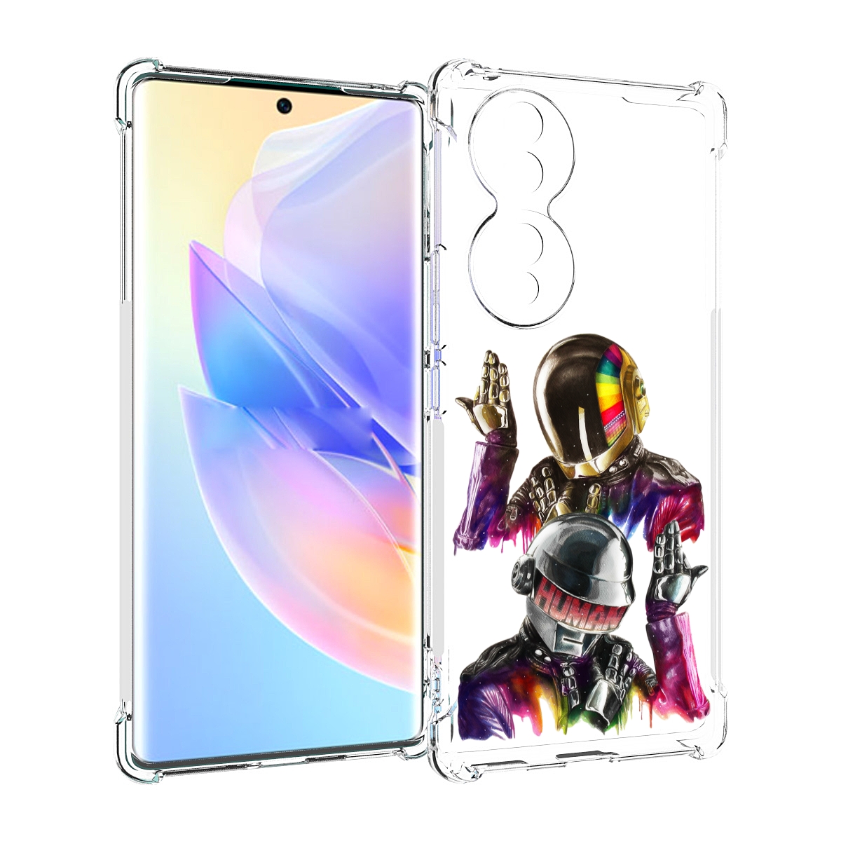 

Чехол MyPads диско космонавты для Honor 70, Прозрачный, Tocco