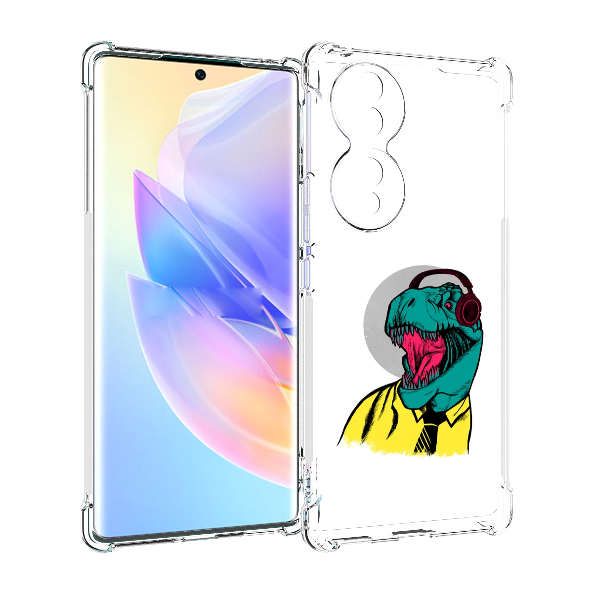 

Чехол MyPads дино для Honor 70, Прозрачный, Tocco