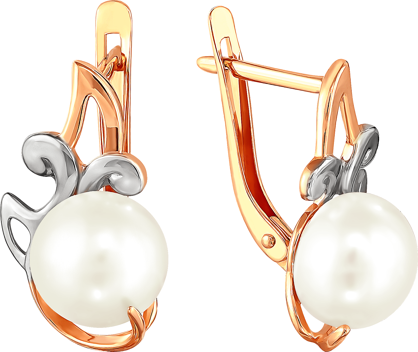 

Серьги женские из золота Примаэксклюзив 290-1-878Р, жемчуг, 290-1-878Р