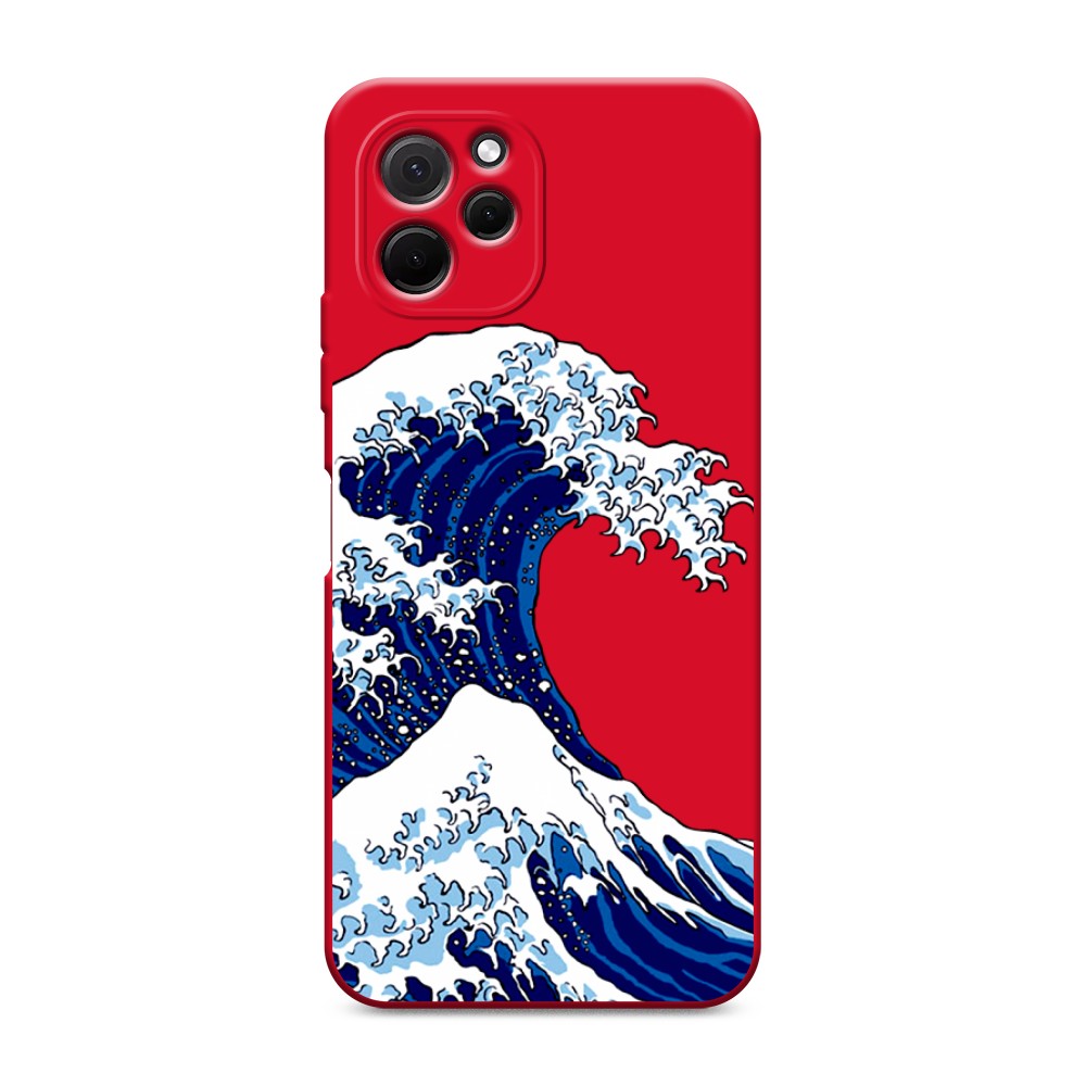 

Чехол Awog на HuaweI Nova Y61 "Волна в Канагаве", Синий;белый, 6120053-1