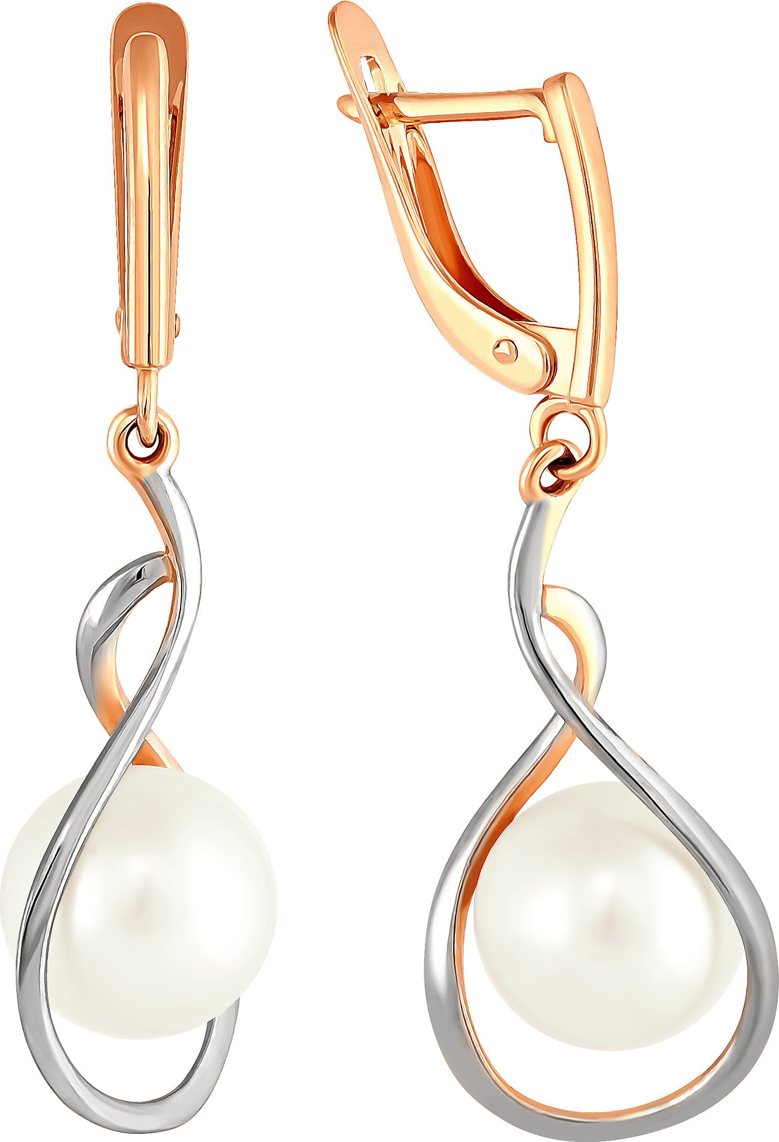

Серьги женские из золота Примаэксклюзив 290-1-879Р, жемчуг, 290-1-879Р