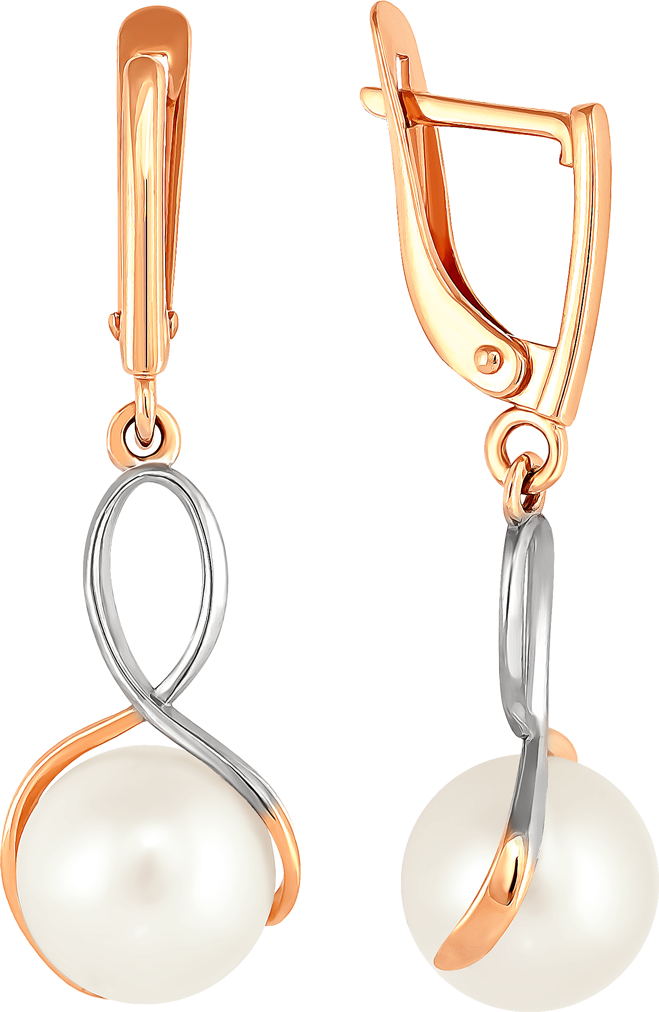 

Серьги женские из золота Примаэксклюзив 290-1-876Р, жемчуг, 290-1-876Р