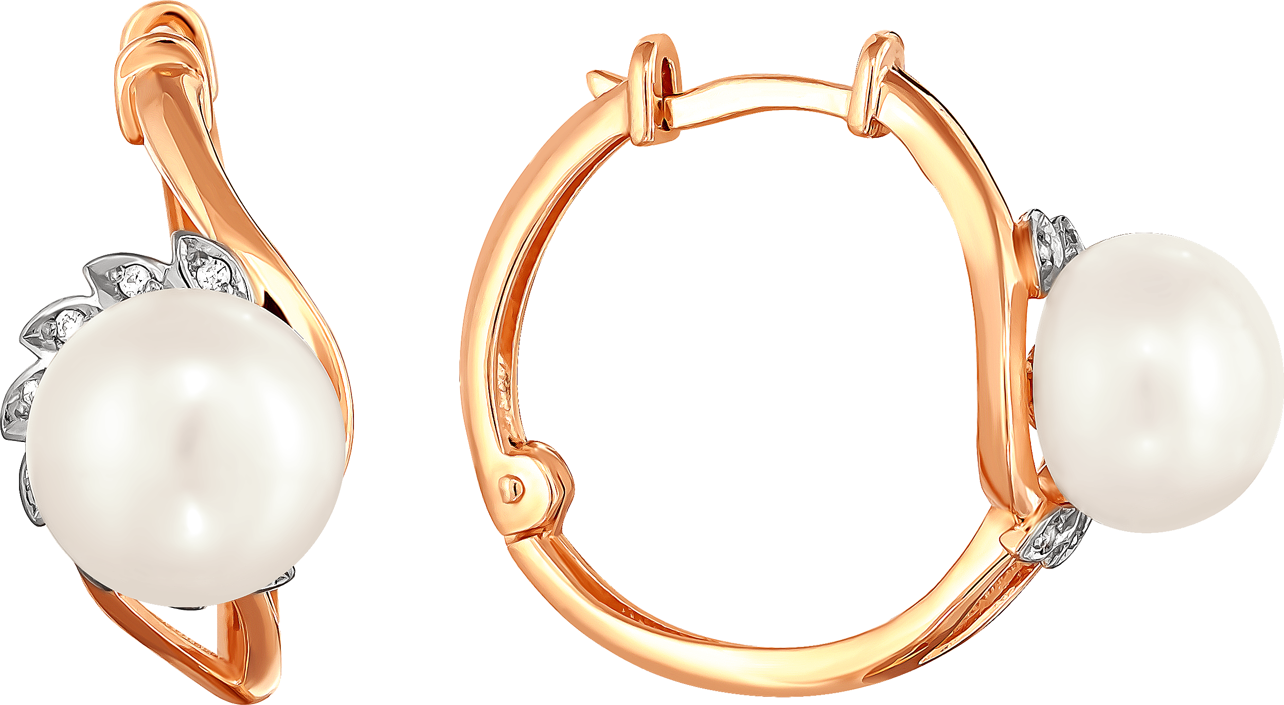 

Серьги женские из золота Примаэксклюзив 290-1-845Р, жемчуг/фианит, 290-1-845Р