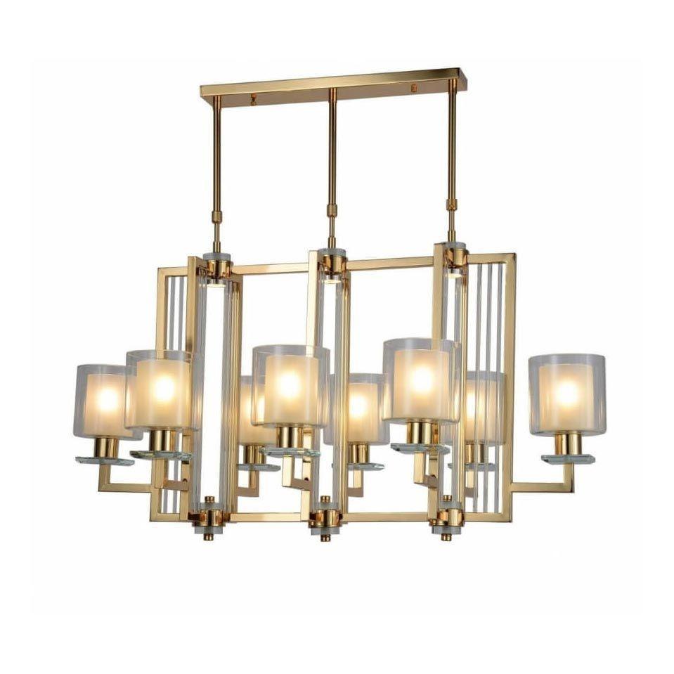 фото Подвесная люстра lumina deco manhattan ldp 8012-8 pr f.gd