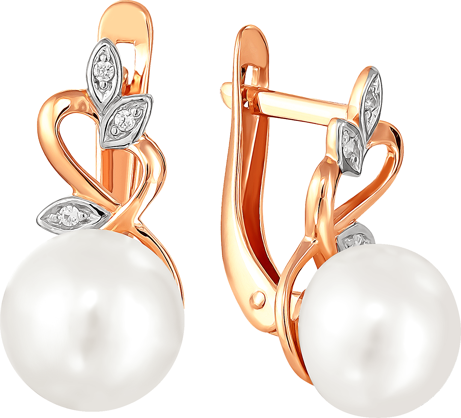 

Серьги женские из золота Примаэксклюзив 290-1-841Р, жемчуг/фианит, 290-1-841Р