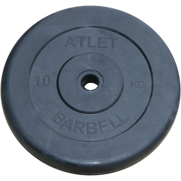 

Диск для штанги MB Barbell Atlet 10 кг, 31 мм черный, Atlet