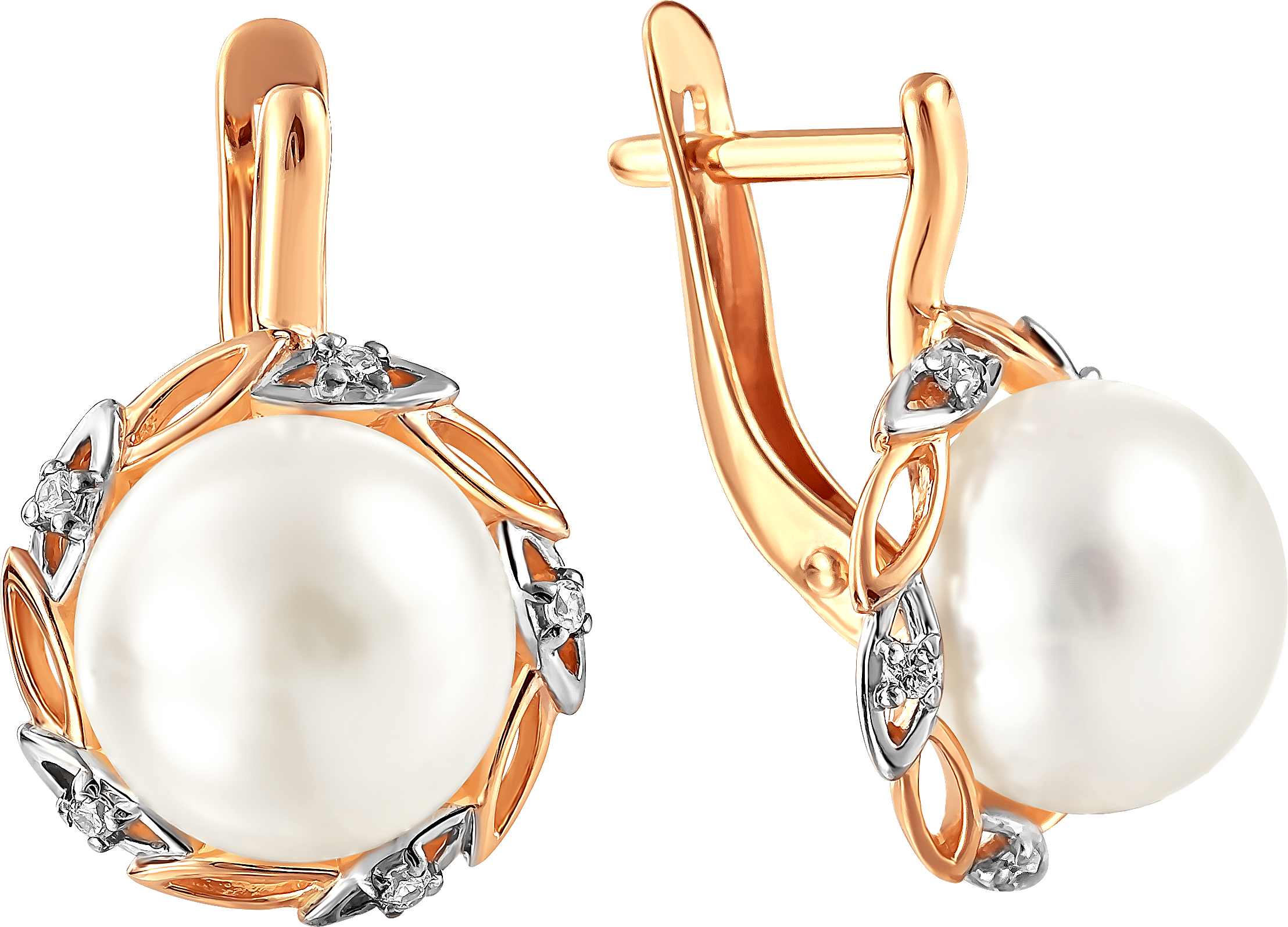 

Серьги женские из золота Примаэксклюзив 290-1-892Р, жемчуг/фианит, 290-1-892Р