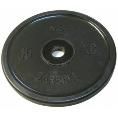 

Диск обрезиненный черный Евро-классик Barbell 15кг