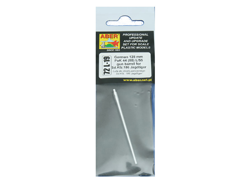 

72 L-19 Aber 1/72 German 128mm PaK 44 80 L/55 gun barrel for Sd.Kfz.186 Jagdtiger, 72 L-19