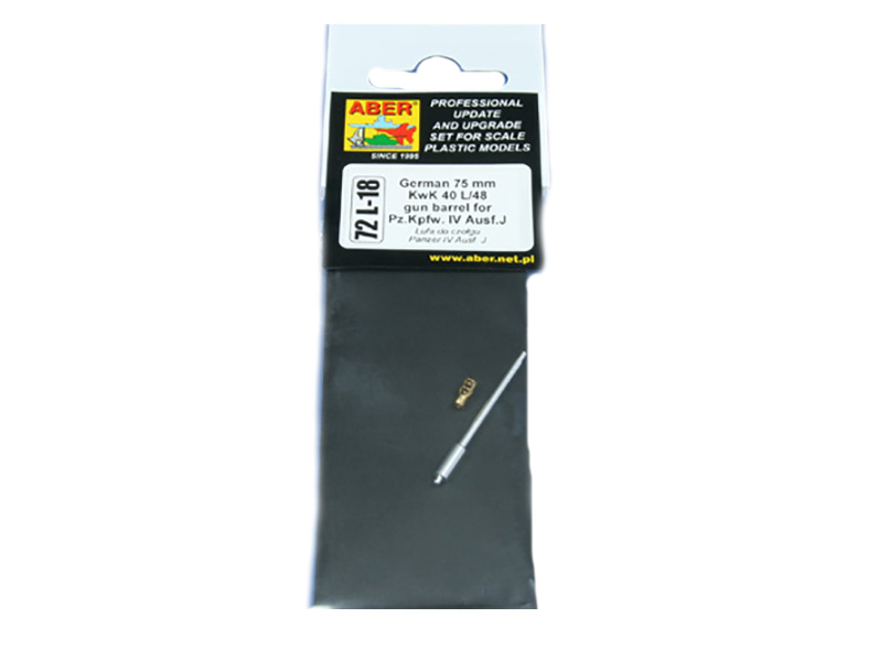 

72 L-18 Aber 1/72 German 75mm KwK 40 L/48 gun barrel for Pz.Kpfw. Iv Ausf.J, 72 L-18