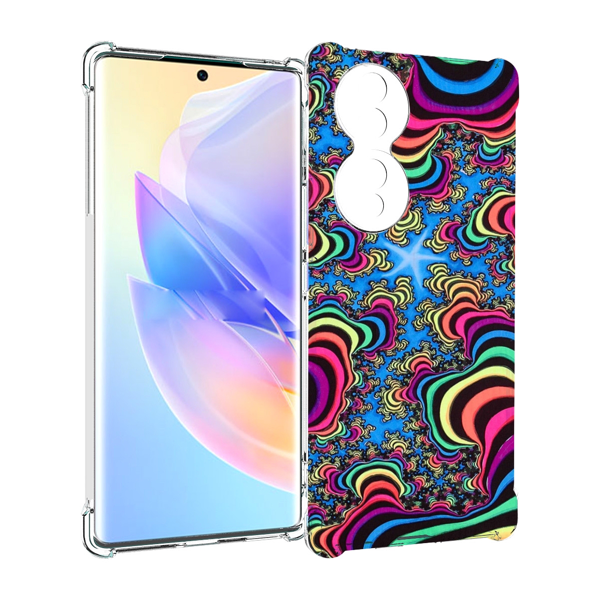 

Чехол MyPads щупальца иллюзия для Honor 70, Прозрачный, Tocco
