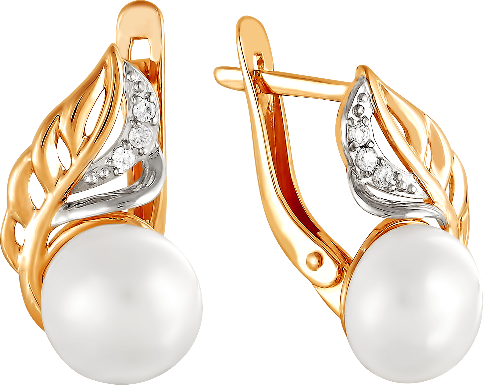 

Серьги женские из золота Примаэксклюзив 290-1-578Р, жемчуг/фианит, 290-1-578Р