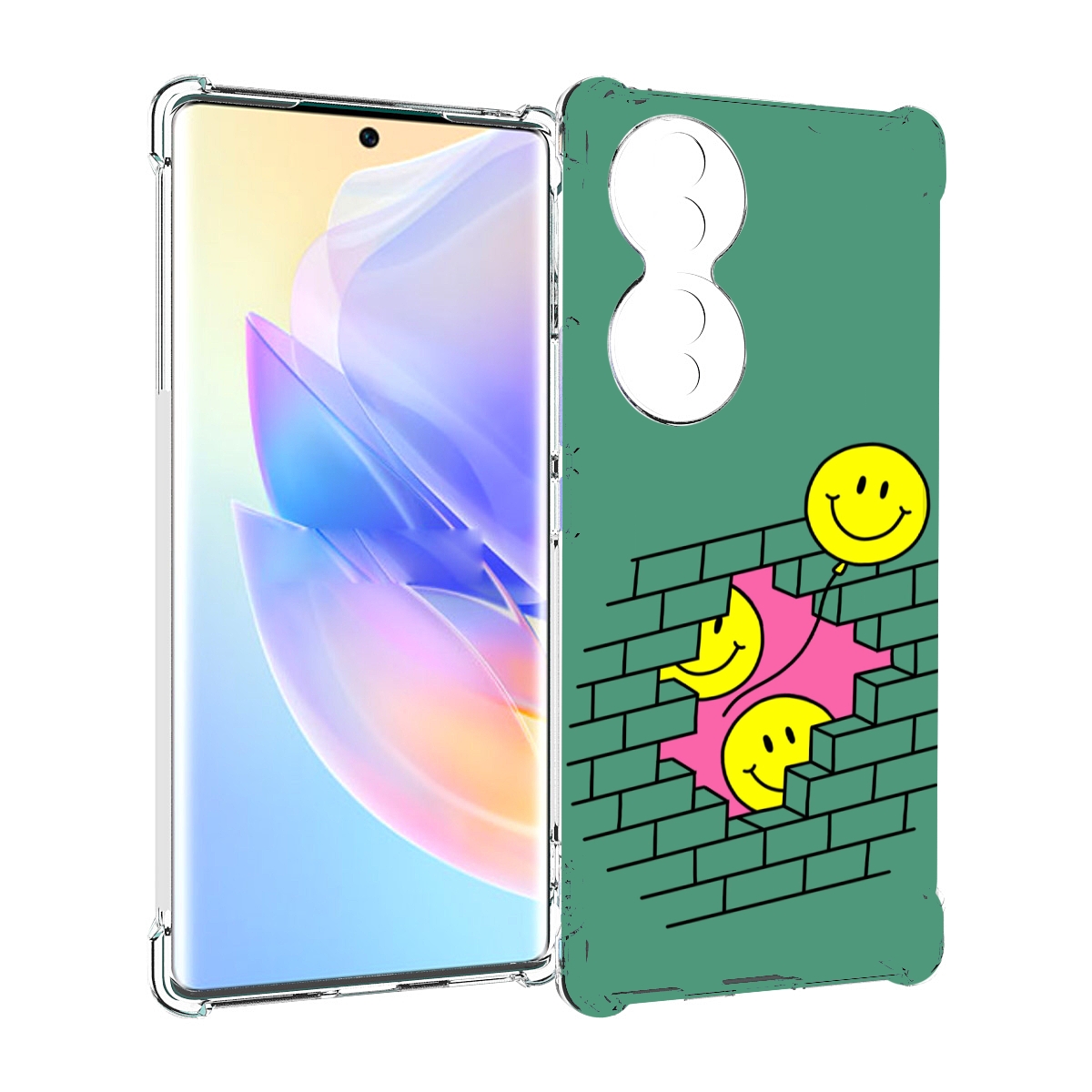 

Чехол MyPads шарики в стене для Honor 70, Прозрачный, Tocco