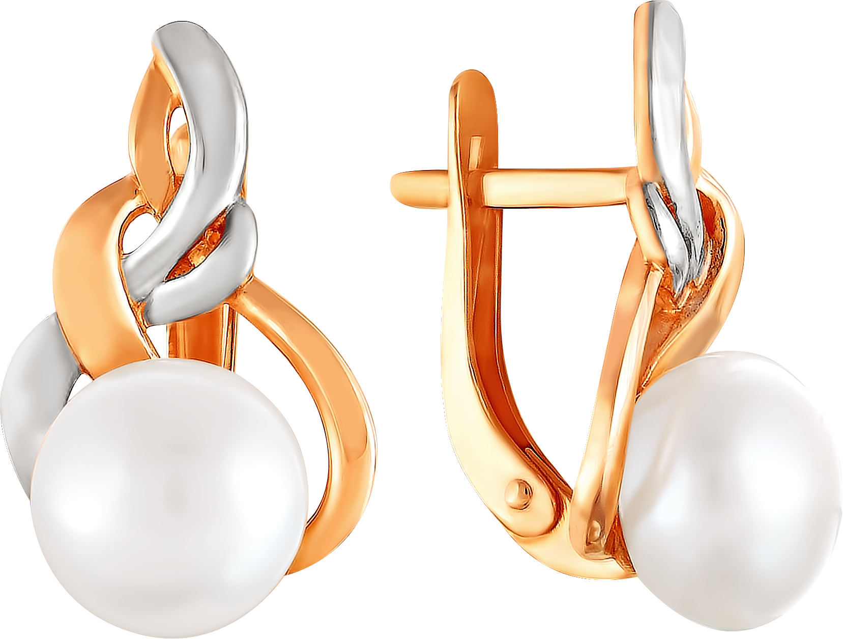 

Серьги женские из золота Примаэксклюзив 290-1-586Р, жемчуг, 290-1-586Р