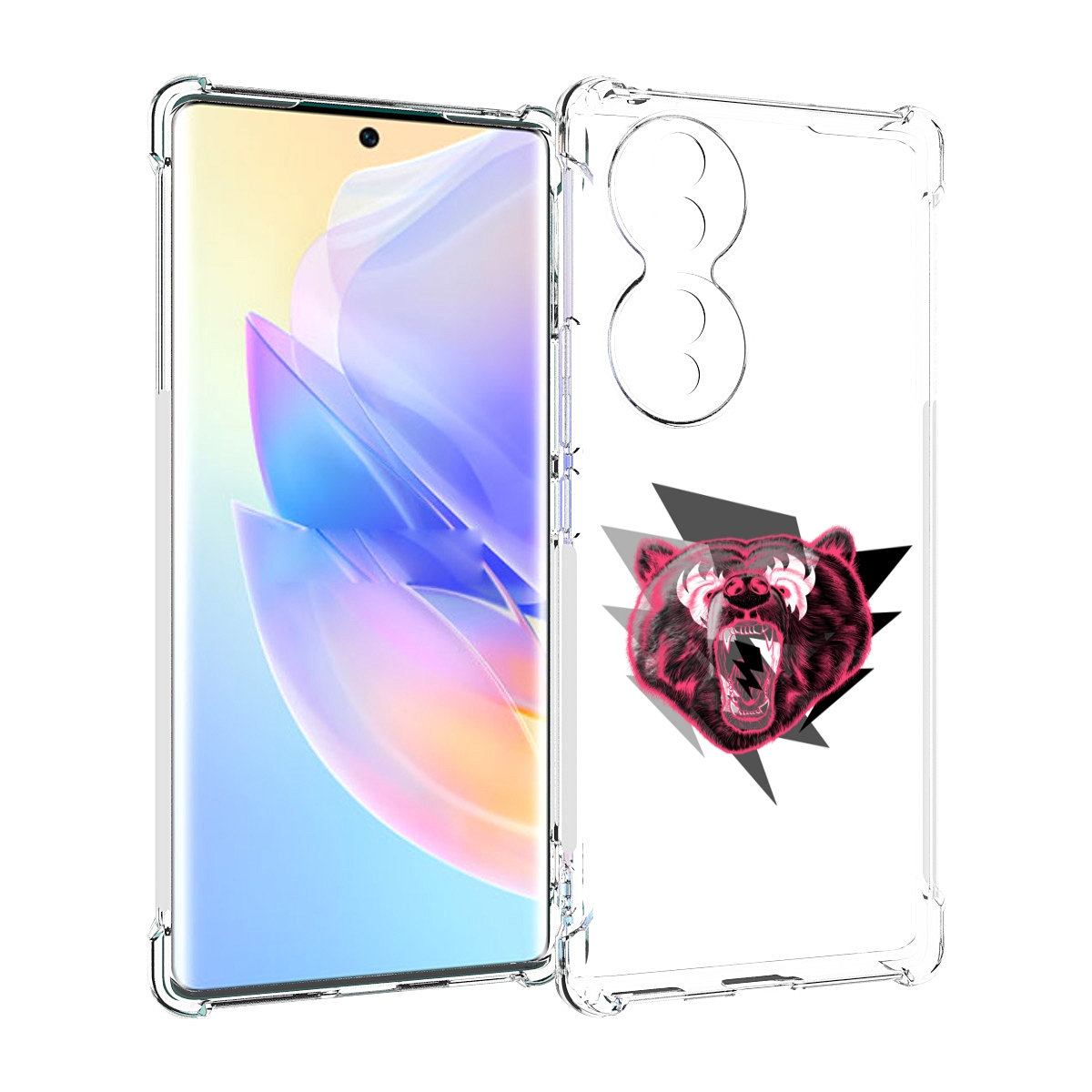

Чехол MyPads грозовой медведь для Honor 70, Прозрачный, Tocco