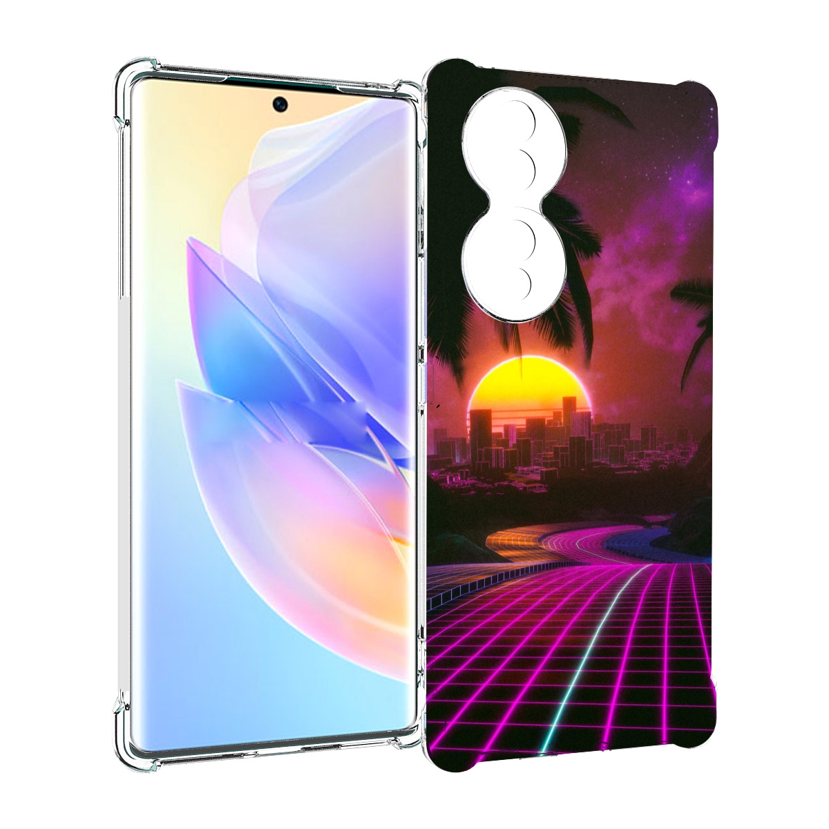 

Чехол MyPads хотлайнмайами 2 для Honor 70, Прозрачный, Tocco