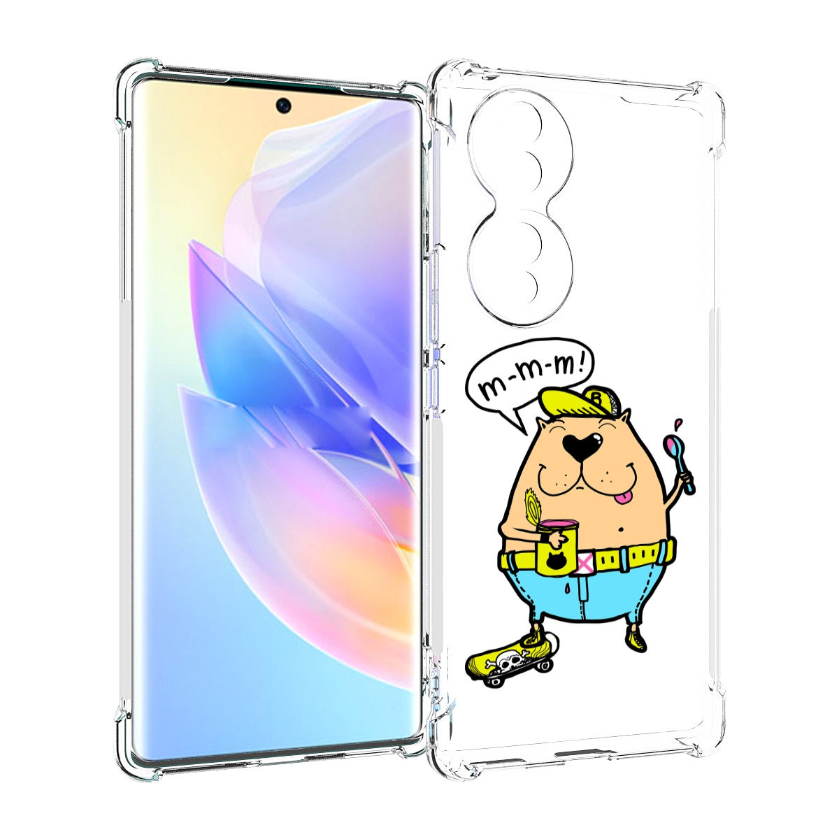 

Чехол MyPads Бобр для Honor 70, Прозрачный, Tocco