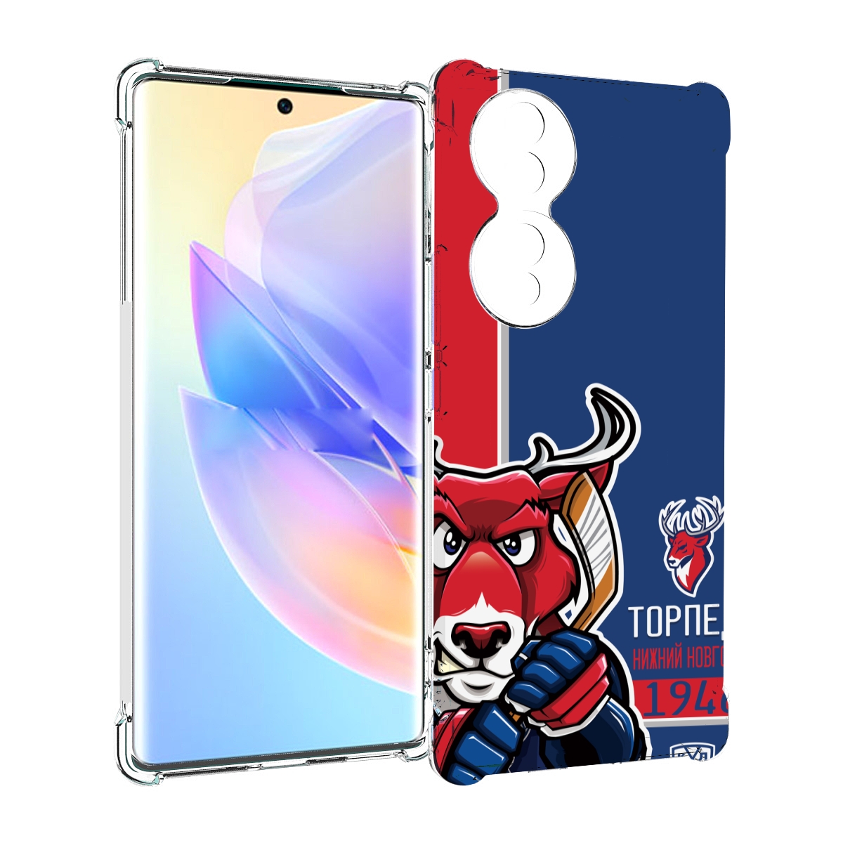 

Чехол MyPads хк торпедо нижнии новгород мужской для Honor 70, Прозрачный, Tocco