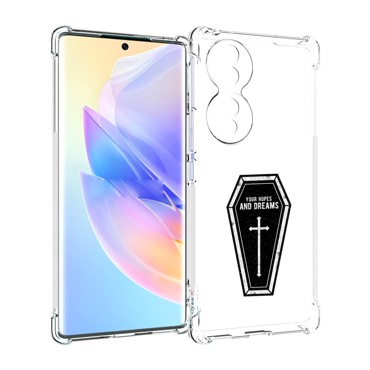 

Чехол MyPads гроб с мечтами для Honor 70, Прозрачный, Tocco
