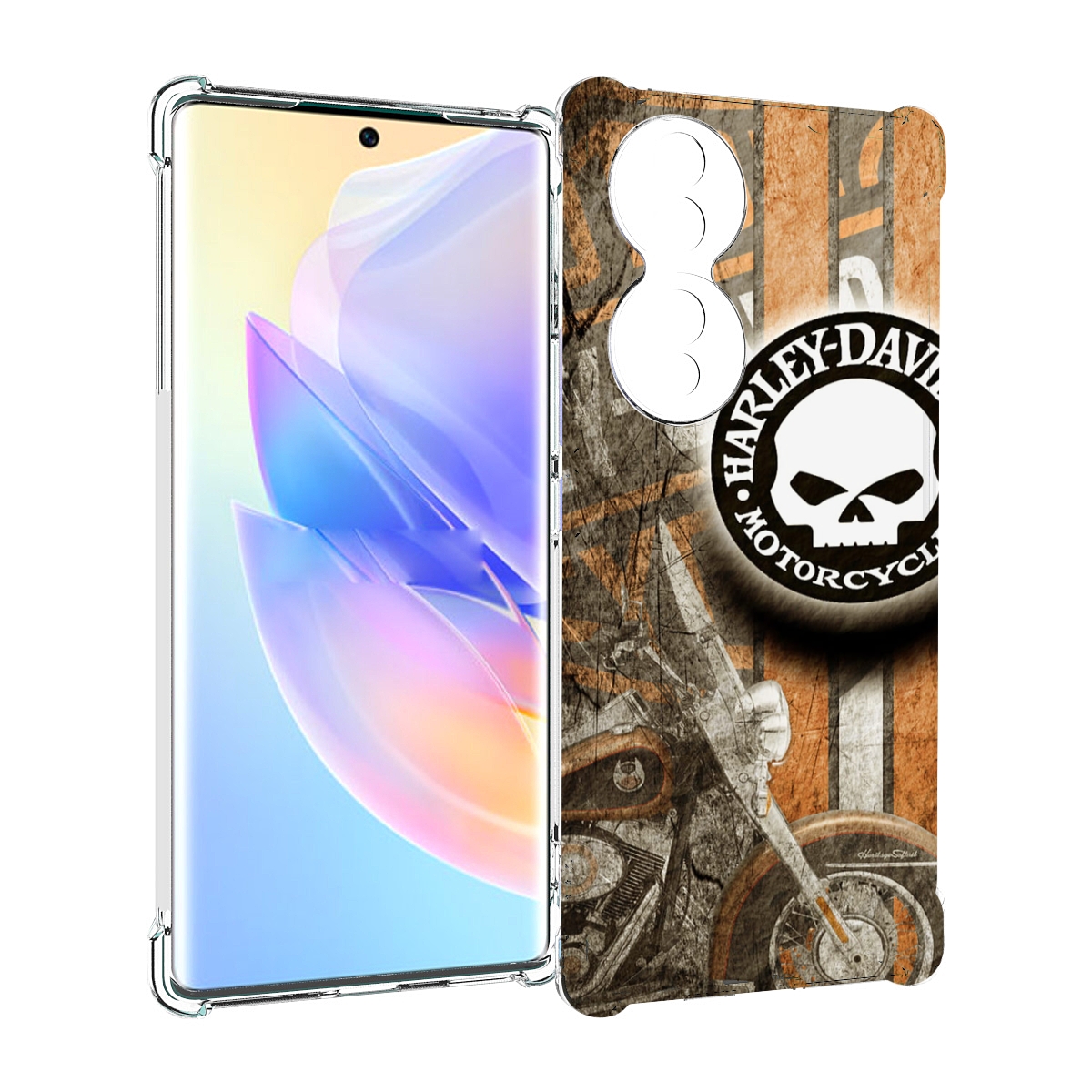 

Чехол MyPads харлеи девидсон для Honor 70, Прозрачный, Tocco