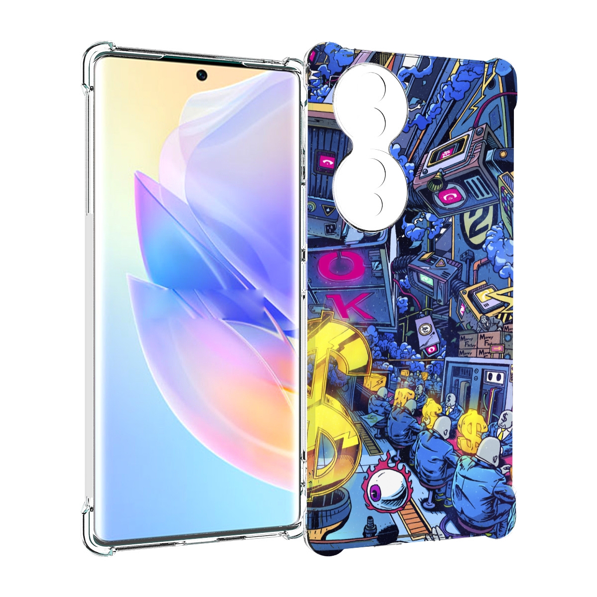 

Чехол MyPads футуристичная картинка для Honor 70, Прозрачный, Tocco
