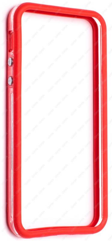 

Чехол NoBrand для Apple iPhone 5 Transparent Red, Красный