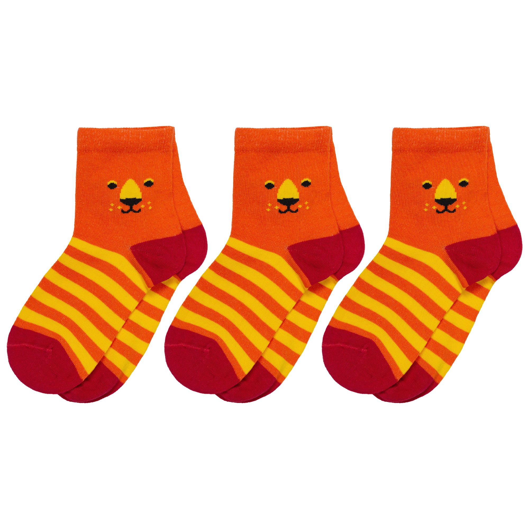 Носки детские красная Ветка 3-С-17Д , оранжевый, 20 носки детские черные с полосками мультипак 3 пары
