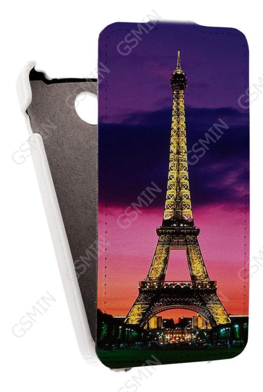 

Кожаный чехол для Explay Joy Art Case (Белый) (Дизайн 154)