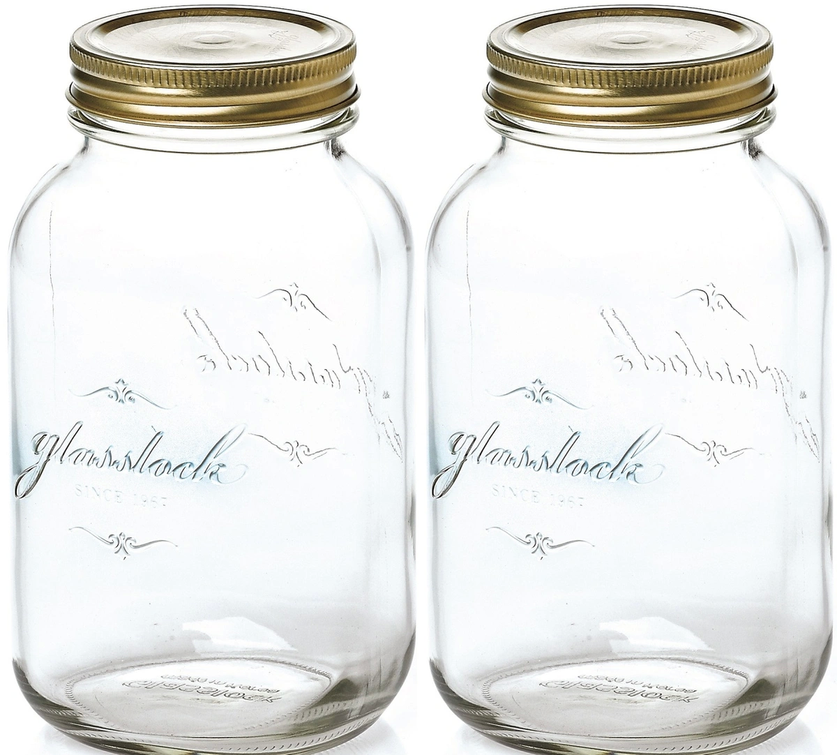 

Набор стеклянных банок Glasslock IP626-2 (500ml x 2), Золотистый;прозрачный