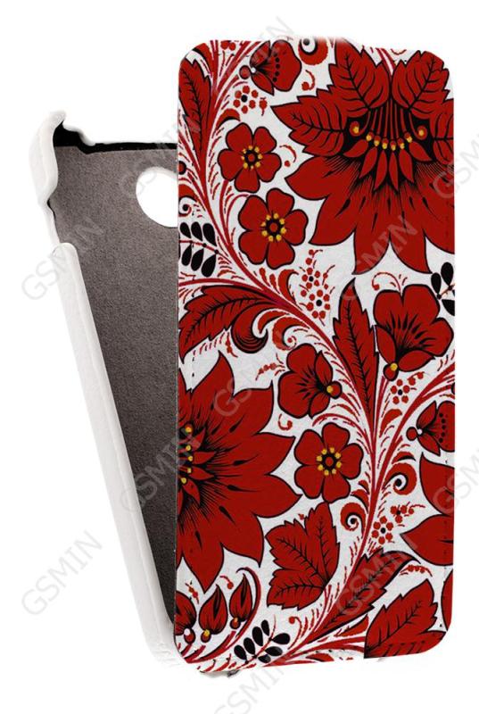

Кожаный чехол для Explay Joy Art Case (Белый) (Дизайн 146)