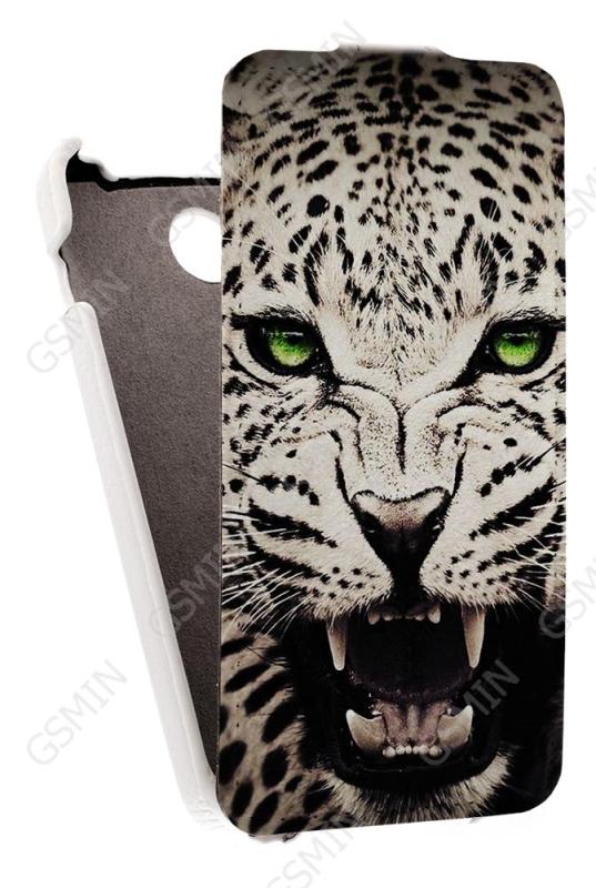 

Кожаный чехол для Explay Joy Art Case (Белый) (Дизайн 140)