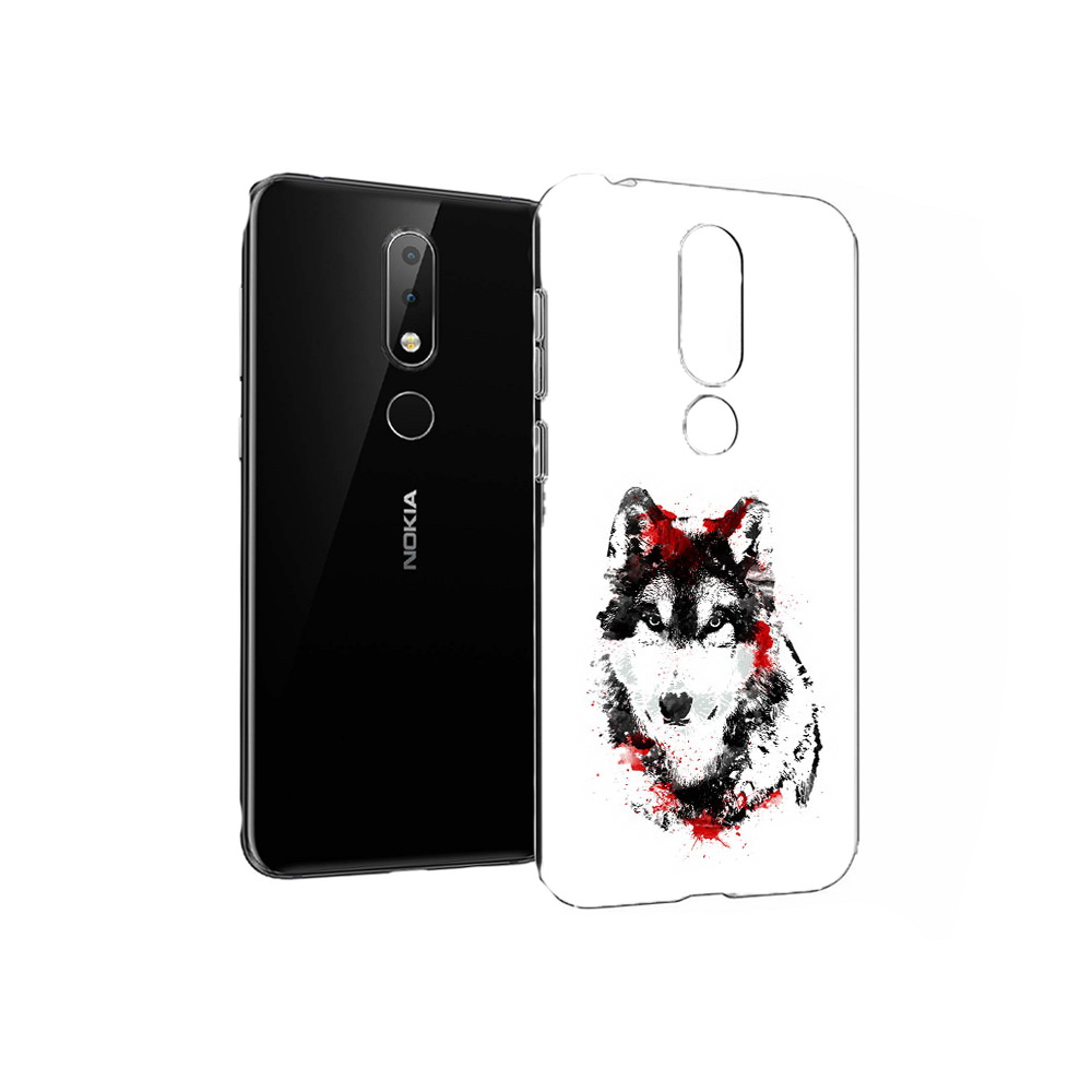 

Чехол MyPads Tocco для Nokia X6 кровавый волк (PT115295.99.416), Прозрачный, Tocco