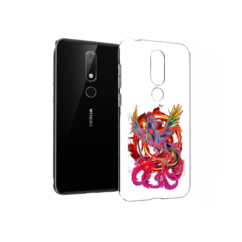 

Чехол MyPads Tocco для Nokia X6 красочный феникс (PT115295.99.414), Прозрачный, Tocco