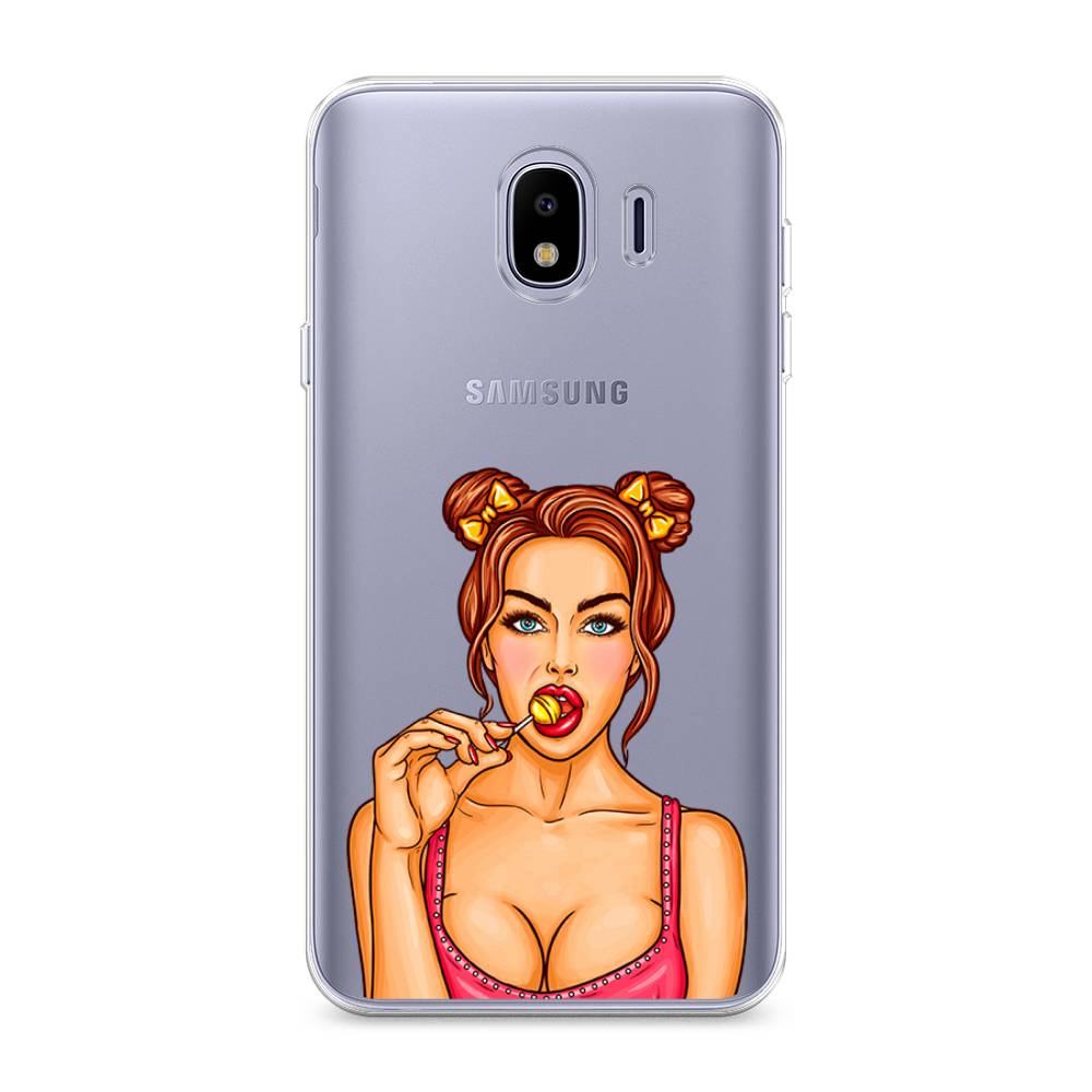 

Чехол Awog на Samsung Galaxy J4 "Вкусный леденец", Бежевый;коричневый;розовый
